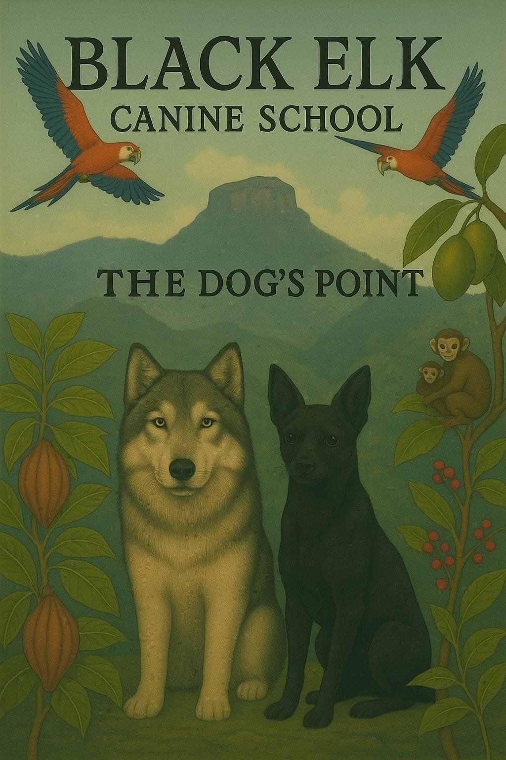 Adiestrador canino trabajando con un perro